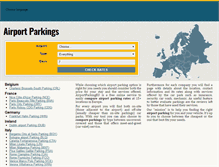 Tablet Screenshot of airportparkingeu.com